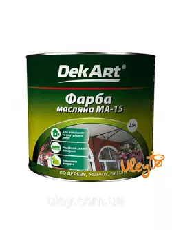 Краска для ульев, масляная MA-15 TM DekArt. Желтая - 1 кг