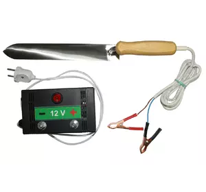 Нож Гуслия электрический ПРОФИ из нержавеющей стали — 280мм, с блоком питания Pulse